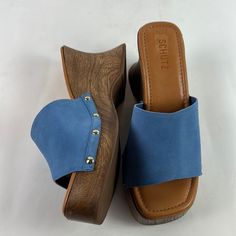 Nwob - Love These, Sadly They Are Too Big. Questions? Leave A Comment Below! Wedge Slides, Sporty Sandal, Ankle Wrap Sandals, Wrap Sandals, Western Booties, Leather Heels Sandals, Leather Wedge Sandals, Platform Wedge, Leather Wedges