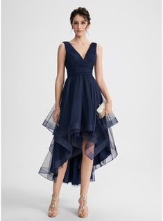 Cascading Dress, Pleated Tulle Dress, Tulle Cocktail Dress, Cocktail Dress Classy, Cocktail Dresses Online, V Neck Cocktail Dress, A Line Cocktail Dress, Chiffon Cocktail Dress, Cascading Ruffles