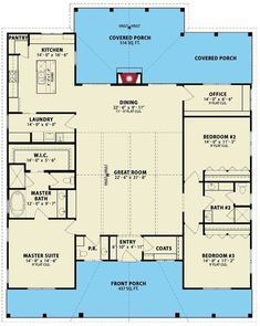 the first floor plan for a house