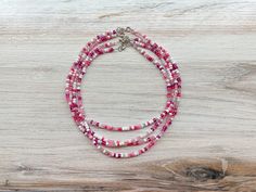 Pink Bubblegum Choker Necklace | Seed Bead Choker | Pink Choker Necklace | Pink Beaded Choker | Choker Gift For Her https://etsy.me/3K4kfXf #pink #wedding #seed #white #women #glass #bohohippie #choker #chokernecklace Pink Choker With Colorful Beads For Gift, Pink Beaded Choker For Gift, Pink Beaded Necklace With Tiny Beads For Gift, Pink Choker With Round Tiny Beads, Pink Beaded Choker With Round Beads, Pink Tiny Beads Choker Necklace, Pink Beaded Chain Choker With Round Beads, Adjustable Pink Beaded Chain Choker, Pink Adjustable Beaded Chain Choker