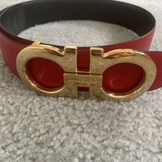 All Descriptions Are In The Pictures. Authentic Beautiful Ferragamo Red/Black Reversible Belt. Like New. With Box Included Reversible Belt, Ferragamo Belt, Salvatore Ferragamo, Belts, Black And Red, Like New, Women Accessories, Red, Women Shopping