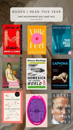 books read this year and recommend you read them