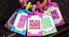 Cute Luggage Tags Diy Bag Tags, Cabin Party, Band Trip, Surprise Vacation, Tj Max, Girlfriends Getaway