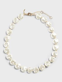 Pearl Necklace Dress, Necklace Dress, Polished Style, Easy Diy Jewelry, Lobster Clasp, Diy Jewelry, Banana Republic, Pearl Necklace, Jewelry Collection