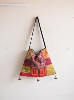 Welcome to HarmonyHandicraftCo Vintage banjara hand embroidery shoulder bag is large enough to hold everything you need throughout your day, Made of antique hand-embroidery. Thread textiles, with intricate embellishments, bag is truly unique. Size in Inches ( Approx ) Height with handle  31 Inches Bag Height - 14 Inches Width - 19 Inside Pocket - 1 Outside Pocket - No Very colorful and striking color purse, It can be a unique gift for girls, girl friends, sisters, daughters. Housewives, and can Multicolor Embroidered Hobo Shoulder Bag For Everyday, Embroidered Square Shoulder Bag For Everyday Use, Handheld Embroidered Shoulder Bag For Festivals, Everyday Square Embroidered Shoulder Bag, Traditional Bucket Shoulder Bag For Festival, Embroidered Tote Bucket Bag For Everyday Use, Embroidered Handheld Shoulder Bag For Festivals, Handmade Multicolor Embroidery Hobo Bag For Everyday Use, Traditional Rectangular Bucket Bag For Festivals