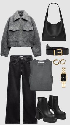 #outfitinspo #zaraoutfit #zara #fallaesthetic #winteraesthetic #winterfit #fallfit Outfit Ideas For Nyc, Zara Winter Outfit, Nyc Nightlife, Look Zara, Mode Zara, Zara Outfit, Love T, Fall Outfit Ideas, Casual Day Outfits