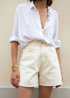 Chique Outfit, Mode Tips, Blazer Outfit, Frankie Shop, Summer Capsule Wardrobe, Minimal Outfit, High Waisted Shorts Denim, Inspired Outfits