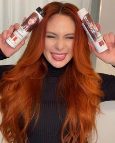 🧡 SAVE THIS FOR LATER! "✨My secret is out ✨ Everyone always asks how I keep my hair so vibrant & orange and the answer is @nofadefresh color depositing shampoo & conditioner in Spicy Copper. All products contain built-in Bond Rebuilder to strengthen, repair and hydrate your hair with every wash." Thank you for sharing @sabina.karac! 🧡 Tag us on Instagram in your No Fade Fresh transformations for a chance to be featured next 📸 Vibrant Copper Hair, Copper Hair, Shampoo Conditioner, Vibrant Orange, Copper Color, Clean Beauty