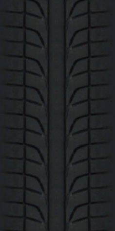 the tire treads are black and there is no image on it