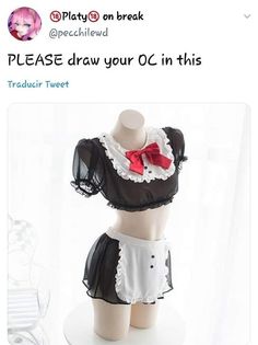 Maid Lingerie, Anime Maid, Aprons Vintage, Maid Dress