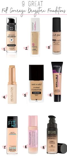 Best Cheap Foundation Full Coverage, Best Affordable Foundation, Best Drugstore Foundation Full Coverage, Good Drugstore Foundation, Best Coverage Foundation, Makeup Revolution Foundation, Revolution Foundation, Full Coverage Drugstore Foundation