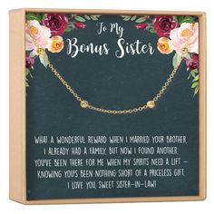 Sister - In - Law Bracelet - Dear Ava Sister In Law Quotes, Dear Ava, Best Sister, Family Bonding, No Code, Chain Extenders, Blank Card, Dot Design, Dots Design