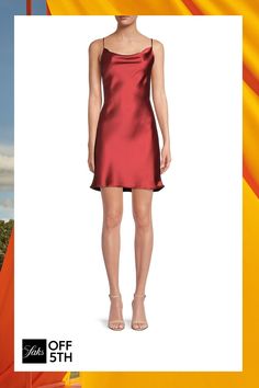 Satiny-Finish Slip Dress Styled With An Appealing Cowlneck. Cowlneck Sleeveless Pullover Style With Back Ties Spaghetti Straps Polyesterundefined Sleeveless Pullover, Satin Slip, Satin Slip Dress, Pullover Styling, Dresses For Sale, Spaghetti Strap, Going Out, Slip Dress, Dresses For Work