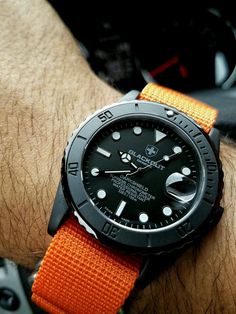 Nato Strap Watches, Black Leather Watch, Automatic Watches For Men, Watches Unique, Casual Watches