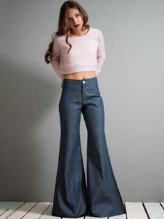 Pattern :Bell-bottomsOccasion:Daily/Casual Material:Denim Color:BlueSize:S,M, L,XL Baggy Mid-rise Flare Jeans For Fall, Medium Wash Flare Bottoms For Fall, Fall High-waisted Light Wash Flare Jeans, Fall Light Wash High-waisted Flare Jeans, Fall Full-length Denim Pants, High Rise Denim Blue Bottoms For Fall, High-rise Denim Blue Bottoms For Fall, Light Wash High-waisted Pants For Fall, High-waisted Light Wash Pants For Fall