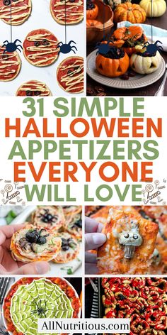 halloween appetizers that are easy to make and delicious