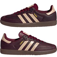 Send Offers. I May Accept. Brand New Never Worn Or Tried On 100% Authentic Straight From Adidas Fast Shipping Maroon Adidas, Maroon Sambas, Burgundy Leather Shoes, Maroon Shoes, Samba Shoes, Sand Color, Brown Shoe, White Adidas, Adidas Samba