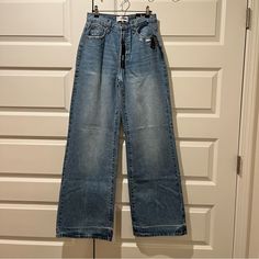 Brand New Fashion Nova Jeans. Size 5. High Waist. Wide Leg. Medium Wash Denim. Waist Measures 13-14 Inches (Fits Approximately 26-28 Inch Waist). Length From Waist To Bottom Hem Of Jeans Measures 45 Inches. Fashion Nova Jeans, Waist Length, Jeans Brands, Jeans Style, Fashion Nova, New Fashion, Jeans Size, High Waist, Wide Leg