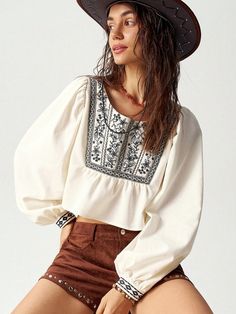 Women's Vacation Embroidered Collar Decoration Shirt Beige Boho  Long Sleeve Woven Fabric Tribal,Plants Peplum Non-Stretch  Women Clothing, size features are:Bust: ,Length: ,Sleeve Length: New Boho 2022, Boho Embroidery Shirt, Cheap Embroidered Festive Blouse, Long White Socks, Trendy Maternity Outfits, Maternity Outfits, Beige Boho, Women Crew Socks, Girls Fall Outfits