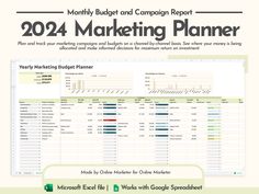 a screenshot of a marketing plan with the text,'march budget and campaign report 2012