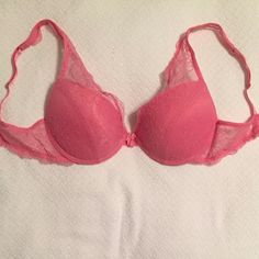 Sexy Pink Lace Blush Bra - 34c. It Does Not Have An Actual Tag Attached Because It Never Did. The Material Is Fragile So I'm Assuming Thats Why No Plastic Tag Was Added. It Was Just Shipped Brand New In A Plastic Bag, But It Has Never Been Worn Since It Was The Wrong Size And Not Returnable. Mint Condition! It Even Still Smells New Since It Has Been Kept Protected In The Bag It Was Shipped In From Blush. Wish I Could Have Worn It Because Its Very Sexy And Looks Very Comfortable As Well. Feminine Stretch Push-up Bra, Low-cut Pink Bra With Lined Body, Pink Low-cut Lined Bra, Low-cut Lined Pink Bra, Fitted Low-cut Pink Bra, Feminine Fitted Low-cut Bra, Pink Low-cut Bra, Low-cut Pink Bra, Pink Stretch Low-cut Bra