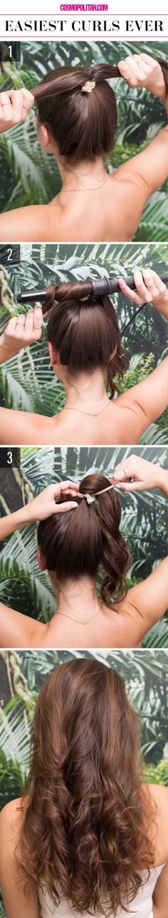 15+Super-Easy+Hairstyles+for+Lazy+Girls+Who+Can't+Even+ - Cosmopolitan.com Hairstyles Lazy, Lazy Girl Hairstyles, Easy Curls, Super Easy Hairstyles, Face Girl, Lazy Girl, Hair Skin, Hair Dos, Curled Hairstyles