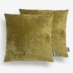 Belffin Olive Green Chenille Throw Pillow - Set of 2 Discount Sofas, Chenille Throw Pillows, Chenille Throw, Pull Out Sofa, U Shaped Sofa, Sofa Accessories, Sofa Storage, Velvet Collection, Velvet Throw