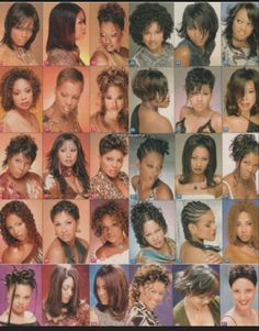 2000s Black Hair Magazine, Black Hair Magazine 90s, Hair Magazine Layout, 2000s Black Hairstyles, 90s Hip Hop Hairstyles, Early 2000s Hairstyles Black Women, Throwback Hairstyles, Black Hair History, 90's Hairstyles