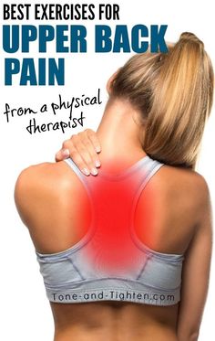 upper back nerve pain relief Exercises For Upper Back Pain, Exercises For Upper Back, Upper Back Exercises, Spine Pain, Physical Therapy Exercises, Back Pain Remedies, Upper Back Pain, Lower Back Pain Relief