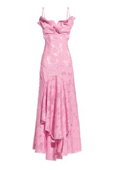 View All Maria Lucia Hohan, Midi Dress Pink, Costume Intero, Pleated Fabric, Pink Midi Dress, Pink Outfits, Flared Skirt, Jacquard Fabric, Fancy Dresses