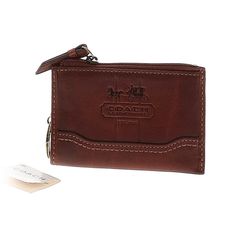 Small Id Holder/Change Purse 1 Card Slot On Back 4.5 In L X 3 In H Opens To 3 In W On Left Side Classic Brown Coach Card Holder, Classic Coach Wallet As Gift, Classic Coach Coin Purse With Coin Pocket, Classic Coach Coin Purse, Coach Leather Coin Purse With Coin Pocket, Classic Coach Leather Coin Purse, Classic Coach Coin Purse Gift, Coach Bifold Coin Purse Gift, Coach Wallet With Coin Pocket For Gift