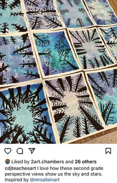 the paper is cut out to look like snowflakes and pine trees on them