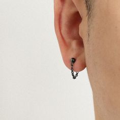 Tipo: accesorios

Material: 925 plata esterlina Dangle Earring Men, Male Earrings Aesthetic, Masc Earrings, Masculine Piercings, Male Ear Piercing, Masculine Earrings, Best Earrings For Men, Black Earrings Men, Men's Piercings