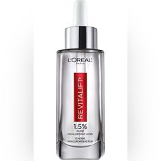 L'oreal Paris Revitalift 1.5% Pure Hyaluronic Acid Serum, Fragrance Free 1.7 Oz Best Hyaluronic Acid Serum, Loreal Revitalift, Best Anti Aging Serum, Hyaluronic Acid Moisturizer, Best Face Serum, Anti Aging Face Serum, Hyaluronic Serum, Best Serum, Beauty Products Drugstore