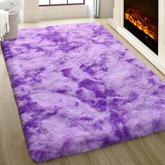 PRICES MAY VARY. Super Soft Feeling -Bring the fluffy thick rug home to explore the barefoot feeling of stepping on the cloud. It consists of high pile of velvet fur surface and inner sponge cushion, and measures 1.7in in thickness. Create the comfy and inviting space for home social Aesthetic Decorative Rug - Abstract Tie Dye Pattern printed on the low-key luxury shag carpet, the classic retro elements combine with modern style to bring a comfy, warm and lively living space atmosphere. Popular Social Aesthetic, Rugs For Kids Room, Playroom Mats, Rugs For Kids, Fluffy Carpet, Fuzzy Rug, Carpet For Bedroom, Shag Carpet, Fluffy Rug