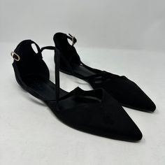 Asos Design Larna Pointed Ballet Flats In Black Uk 7 Us 9; Fabric Upper New. Pin-Buckle Fastening. Adjustable Strap. Pointed Toe. Flat Sole Pointed Ballet Flats, Asos Shoes, Night Out Outfit, Flat Shoes Women, Ballet Flats, Loafer Flats, New Color, Night Out, Adjustable Straps