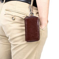 Mens Genuine Leather Car Key Wallet Large Capacity Zip Around Keyring Key Holder  Features: 1. 8-Hooks key holder, inner car key holder. 2. Zip around design    100% Brand New and High Quality Material: Genuine Leather Color: Coffee Size: (L x W x D) 12 * 7 * 3 cm / 4.72 * 2.75 * 1.18inch Please allow 2-3mm difference by hand measurement. Package: 1 piece leather key wallet    PaymentDelivery detailsFeedback and ReturnContact us Payment 1.We accept Paypal Only. 2.All major credit cards are accep Brown Travel Card Holder With Key Clip, Brown Card Holder With Key Clip For Daily Use, Functional Wallet With Interior Key Chain Holder As Gift, Hanging Key Holder, Car Key Holder, Purse Holder, Control Key, Key Wallet, Keychain Wallet