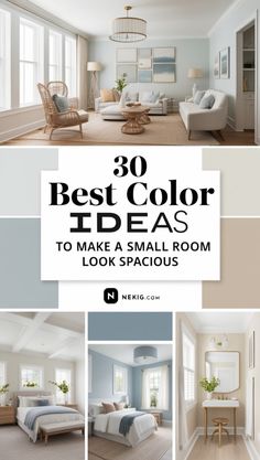 the top 10 best color ideas to make a small room look spacious and stylish