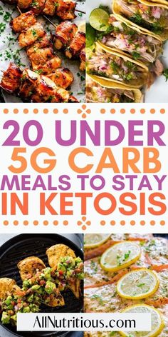 20 under 5g carb meals to stay in keto's