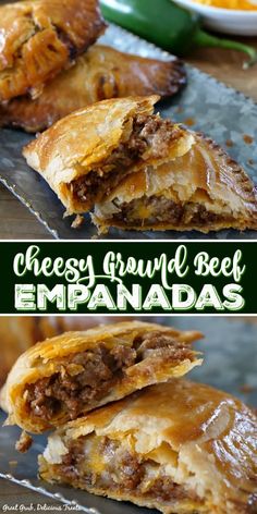 cheesey ground beef empanadas are an easy and delicious appetizer