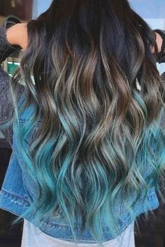 Hair Color Dark Blue, Dark Ombre Hair, Best Ombre Hair, Trendy We Fryzurach, Dark Blue Hair