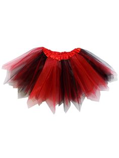 Red & Black Fairy Costume Pixie Tutu Skirt for Kids, Adults, Plus - Sydney So Sweet Black Fairy Costume, School Spirit Day, Ladybug Halloween, Pixie Costume, Skirt For Kids, Gray Tutu, Tinkerbell Costume, Black Pixie, Costume Tutu