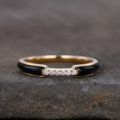 Unique Black Onyx Wedding Band Solid 14k Yellow Gold Rings Moissanite Wedding Band Half Eternity Band Vintage Bridal Anniversary Ring - Etsy Onyx Wedding Band, Rings Moissanite, The Bling Ring, Moissanite Wedding Band, Etsy Gold Ring, Half Eternity Band, Moissanite Wedding Bands, Vintage Bridal, Vintage Band