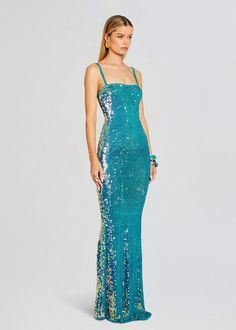 Fashion: #fashion, #style, #outfitinspiration, #beauty Blue Rhinestone Floor-length Dress, Live Show, Celebrity Dresses, Kylie Jenner, The Fashion, Red Carpet, Wardrobe