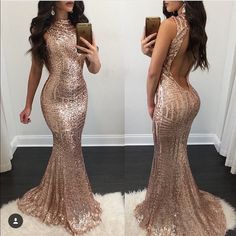 Sequence Material With Double Layer Cloth Underneath So You Don't Feel The Sequence On Your Skin , Stretches:) Gold Gala Dress, Sequin Gowns, Sequin Prom Dresses Mermaid, Sequins Prom Dress, Long Party Gowns, Beautiful Prom Dress, Prom Dresses Mermaid, Gold Mermaid, Gala Dress