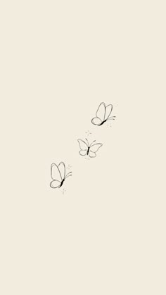 two butterflies flying in the sky on a white background with black lines and small dots