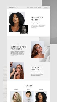 Create a professional Makeup Artist Website and captivate clients with our Canva Template! As your digital gateway to success in the beauty industry, this fully customizable template is strategically designed to convert.  No technical skills or coding needed. Perfect for professional makeup artists, beauty salons, beauticians, wedding & bridal makeup artists, beauty agencies, cosmetologists, and estheticians. Portfolio Makeup Ideas, Portfolio Makeup, Makeup Artist Website, Makeup Website, Wedding Bridal Makeup, Makeup Artist Portfolio, Makeup Classes, Makeup Masterclass, Website Canva