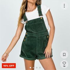 Great Condition Super Cute Khaki Overalls, Corduroy Dungarees, Friday Outfit, Corduroy Overalls, Suspender Pants, Corduroy Shorts, Playsuit Romper, Overalls Women, Type Of Pants