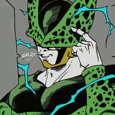 a comic character wearing a leopard print hat talking on a cell phone and holding his hand up to his ear