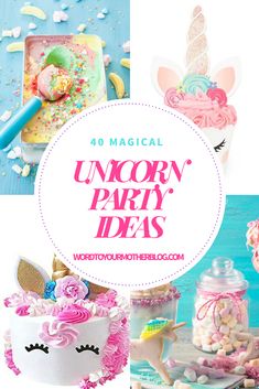 unicorn party ideas for kids with text overlay